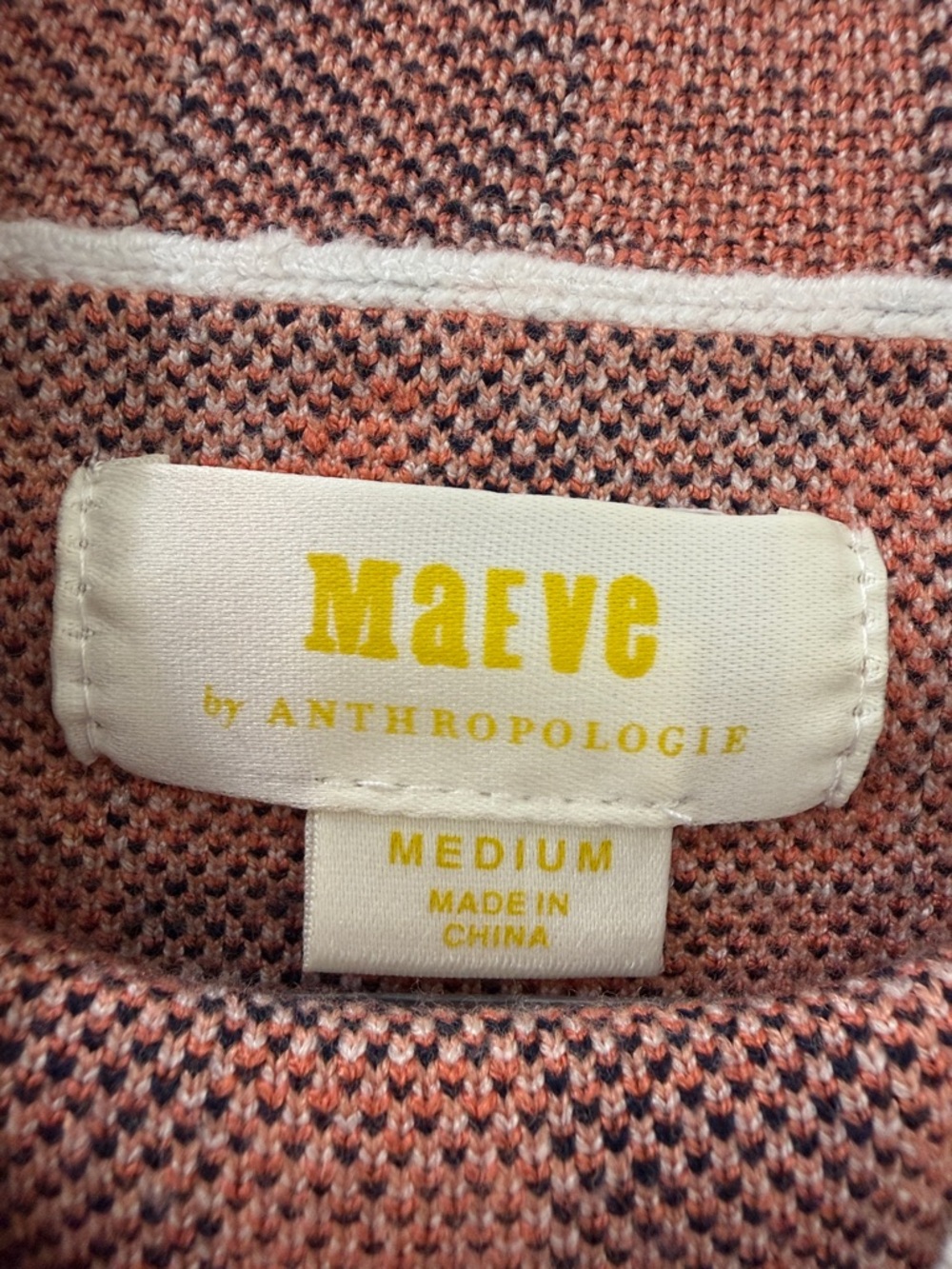 Anthropologie Maeve Intarsia Geo Carys Mock Neck Sweater - Size M - Picture 5 of 11
